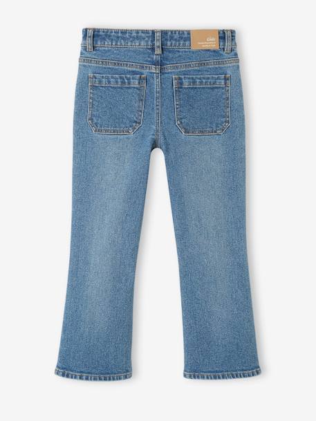 Mädchen Flare-Jeans, 7/8 - blue stone+jeansblau - 4