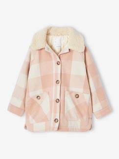 Maedchenkleidung-Karierte Mädchen Jacke, Overshirt