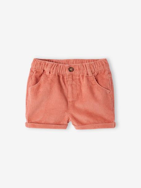 Mädchen Baby-Set: Shirt, Shorts, Pullunder & Strumpfhose - altrosa - 6