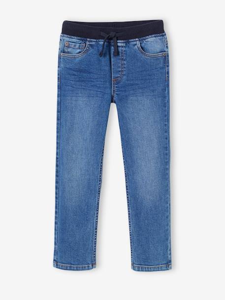 Die UNVERWÜSTLICHE, robuste Jungen Jeans mit Dehnbund WATERLESS - blue stone+grauer denim - 1