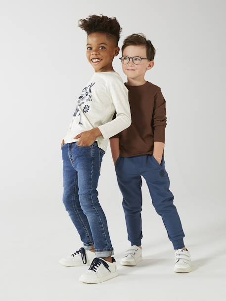 Jungen Sweathose BASIC Oeko-Tex - dunkelblau+grau meliert+marine meliert+schwarz meliert+tannengrün+weiß meliert - 2