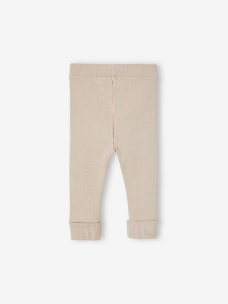 Baby Leggings BASIC Oeko-Tex - beige+cappuccino+goldgelb+marine - 2