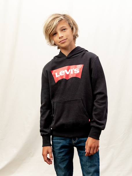 Jungen Kapuzensweatshirt BATWING SCREENPRINT Levi's - rot+schwarz - 6