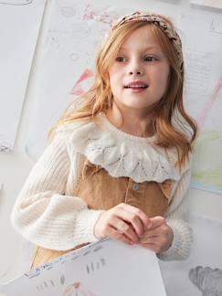 Maedchenkleidung-Pullover, Strickjacken & Sweatshirts-Mädchen Strickpullover mit Schalkragen