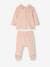 Weihnachtlicher Baby Samt-Schlafanzug Oeko-Tex - pudrig rosa - 2