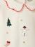 Baby Samt-Strampler mit Weihnachts-Stickereien Oeko-Tex - wollweiß - 4