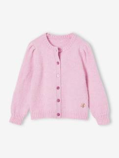 Maedchenkleidung-Pullover, Strickjacken & Sweatshirts-Flauschige Mädchen Strickjacke