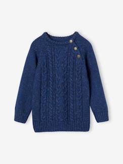 Jungenkleidung-Pullover, Strickjacken, Sweatshirts-Jungen Pullover mit Zopfmuster