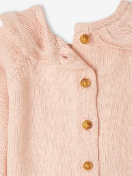 Baby Weihnachts-Set: Pullover & Hose Oeko-Tex - pudrig rosa - 7