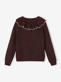 Maedchenkleidung-Pullover, Strickjacken & Sweatshirts-Pullover-Mädchen Pullover mit Kragen