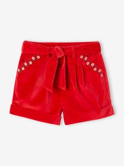 Maedchenkleidung-Shorts & Bermudas-Mädchen Shorts aus Samt
