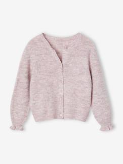 Maedchenkleidung-Pullover, Strickjacken & Sweatshirts-Flauschiger Mädchen Cardigan