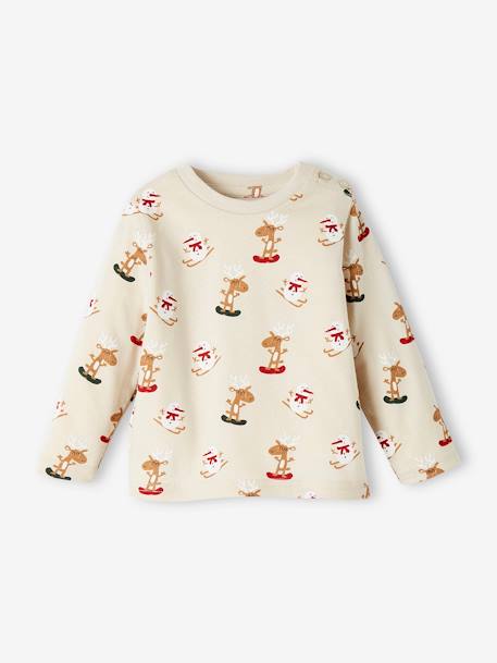 Baby Weihnachts-Shirt - perlgrau - 1