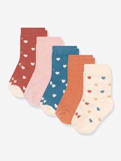 Babymode-5er-Pack Baby Socken mit Herzen PETIT BATEAU