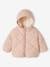 Mädchen Baby Steppjacke mit abnehmbarer Kapuze, Recycling-Polyester - hellrosa - 1