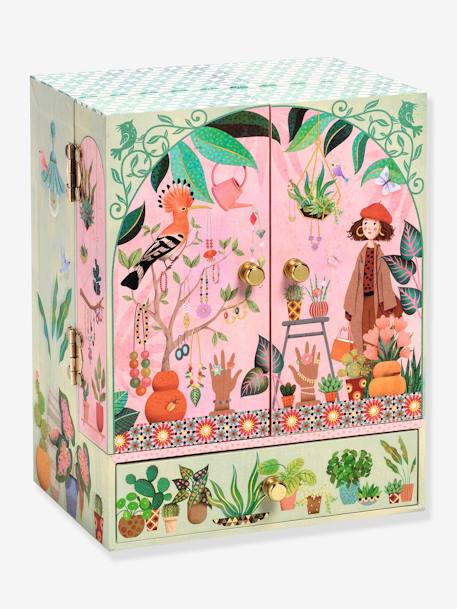 Kinder Schmuckkästchen mit Spieluhr Blumen DJECO - rosa bedruckt - 2