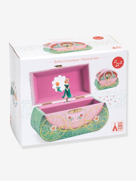 Kinder Schmuckkästchen mit Spieluhr Prinzessin DJECO - rosa bedruckt - 2