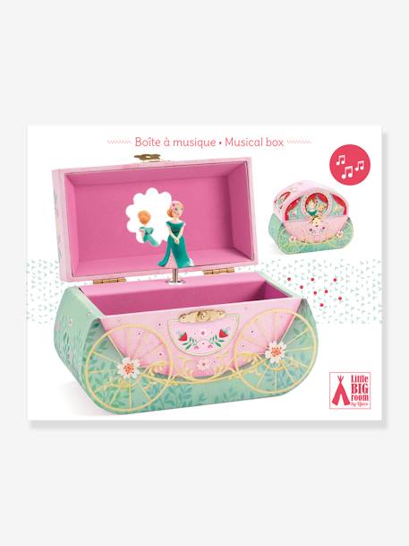 Kinder Schmuckkästchen mit Spieluhr Prinzessin DJECO - rosa bedruckt - 5