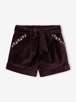 Maedchenkleidung-Shorts & Bermudas-Mädchen Shorts aus Samt