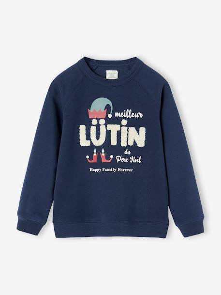 Kinder Weihnachts-Sweatshirt Capsule Collection HAPPY FAMILY FOREVER - marine - 2