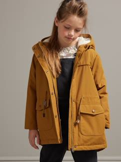 Maedchenkleidung- Jacken & Mäntel-Mäntel & Parka-Mädchen 3-in-1-Winterjacke CYRILLUS mit Recycling-Wattierung