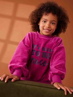 Maedchenkleidung-Pullover, Strickjacken & Sweatshirts-Sweatshirts-Mädchen Samt-Shirt