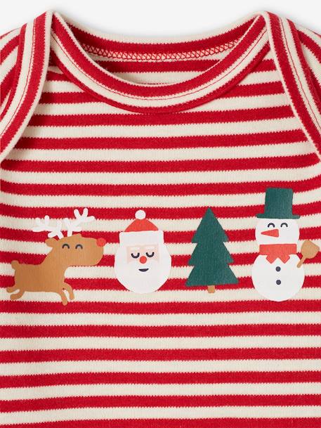 2er-Pack Baby Weihnachts-Bodys Oeko-Tex - rot - 6