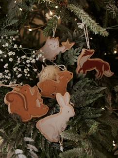Dekoration & Bettwäsche-Dekoration-Wohnaccessoires-6er-Set weihnachtliche Deko-Anhänger aus Holz MAGIC FOREST