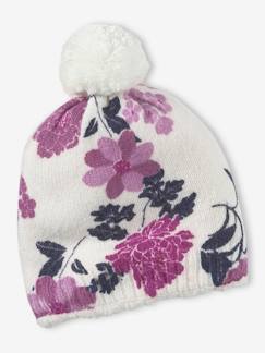 Maedchenkleidung-Accessoires-Mädchen Mütze mit Blumenprint