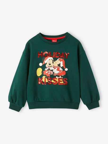 Weihnachtliches Kinder Sweatshirt Disney MINNIE MAUS - tannengrün - 1