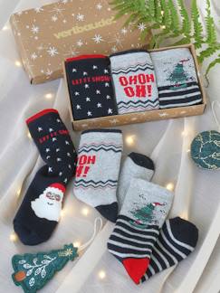 Jungenkleidung-Unterwäsche & Socken-Jungen Weihnachts-Geschenkset: 3er-Pack Socken Oeko-Tex