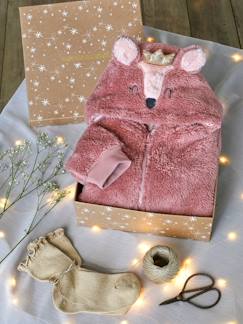 Maedchenkleidung-Pullover, Strickjacken & Sweatshirts-Pullover-Mädchen Weihnachts-Set: Kapuzenjacke & Socken
