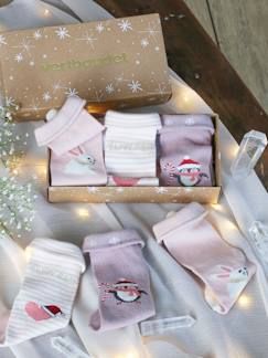 -Mädchen Baby Weihnachts-Geschenkset Socken Oeko-Tex