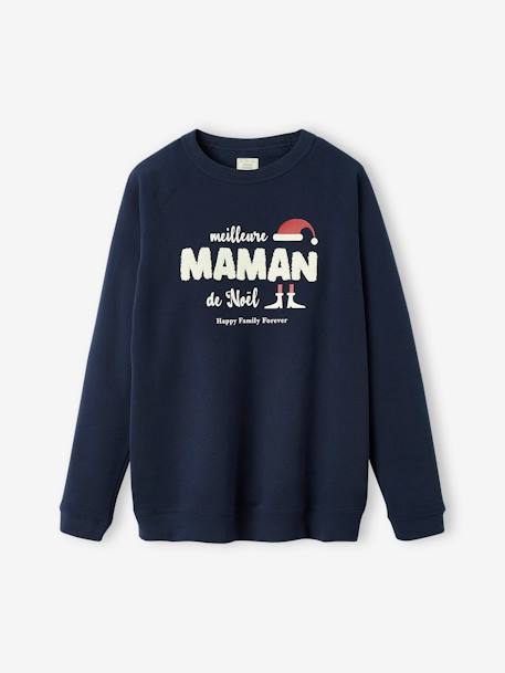 Damen Weihnachts-Sweatshirt Capsule Collection HAPPY FAMILY FOREVER - marine - 2