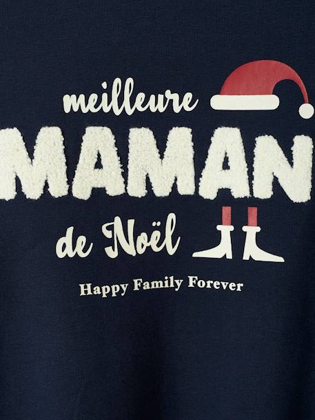 Damen Weihnachts-Sweatshirt Capsule Collection HAPPY FAMILY FOREVER - marine - 4