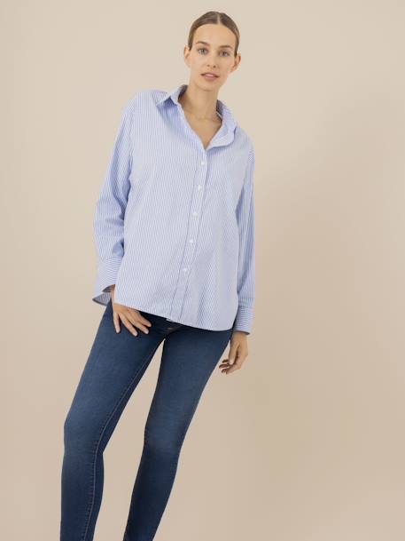 Slim-Fit-Jeans für die Schwangerschaft CLASSIC ENVIE DE FRAISE ohne Einsatz - jeansblau - 1