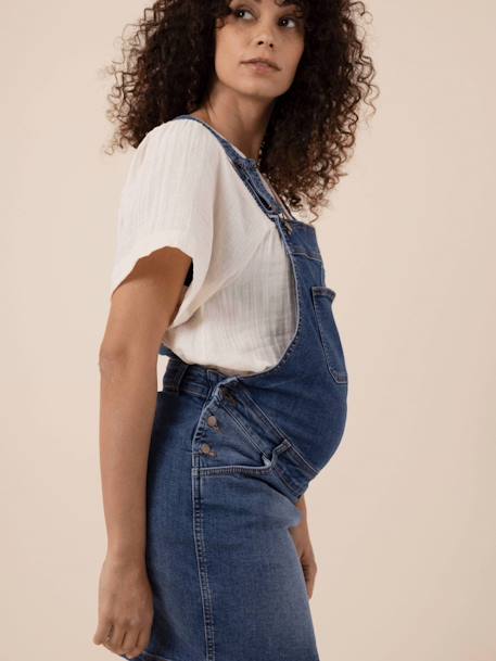 Jeans-Latzkleid für die Schwangerschaft SAM ENVIE DE FRAISE - blue stone - 3