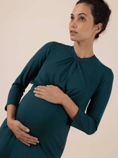 Umstandsmode-Kurzes Kleid für Schwangerschaft & Stillzeit JENNA LS ENVIE DE FRAISE