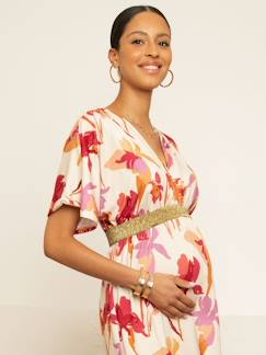Umstandsmode-Umstandskleider-Festliches Kleid für Schwangerschaft & Stillzeit FELICINEOR ENVIE DE FRAISE