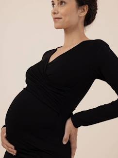 Umstandsmode-Wickelshirt für Schwangerschaft & Stillzeit FIONA LS ENVIE DE FRAISE