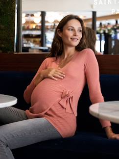 Wickelpullover für Schwangerschaft & Stillzeit LAURENT ENVIE DE FRAISE -  - [numero-image]