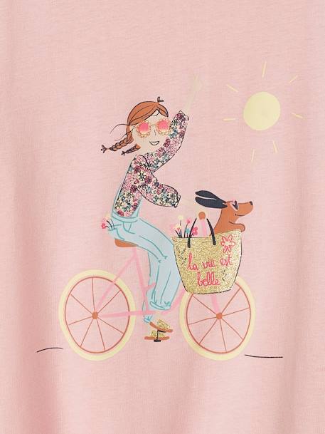 Mädchen T-Shirt Oeko-Tex - pudrig rosa+wollweiß+wollweiß+zartrosa - 3