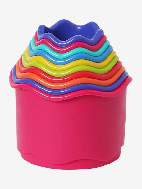 10-teiliges Badespielzeug für Kleinkinder, Stapelbecher - mehrfarbig - 4