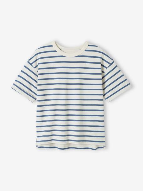 Capsule Mix & Match: Kinder Ringel-T-Shirt, personalisierbar Oeko-Tex - blau gestreift - 1