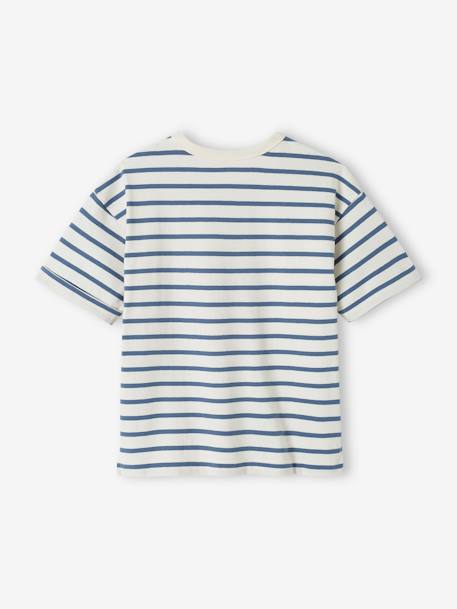 Capsule Mix & Match: Kinder Ringel-T-Shirt, personalisierbar Oeko-Tex - blau gestreift - 2