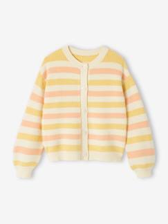 Maedchenkleidung-Pullover, Strickjacken & Sweatshirts-Flauschige Mädchen Strickjacke Oeko-Tex