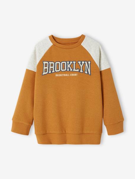 Jungen Sport-Sweatshirt, Brooklyn Oeko-Tex - königsblau+pekannuss - 8