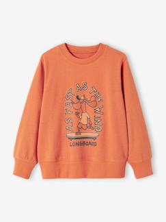 Jungenkleidung-Pullover, Strickjacken, Sweatshirts-Sweatshirts-Jungen Sweatshirt mit Print BASIC Oeko-Tex