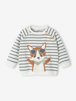 -Baby Sweatshirt, Streifen Oeko-Tex