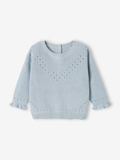 Babymode-Pullover, Strickjacken & Sweatshirts-Baby Pullover aus Rippstrick Oeko-Tex
